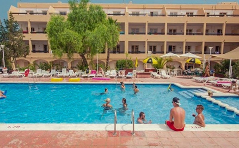 Ibiza workers apartment pool